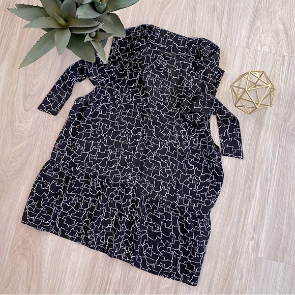 RW&CO Cat Pattern Blouse - Picture 1 of 6